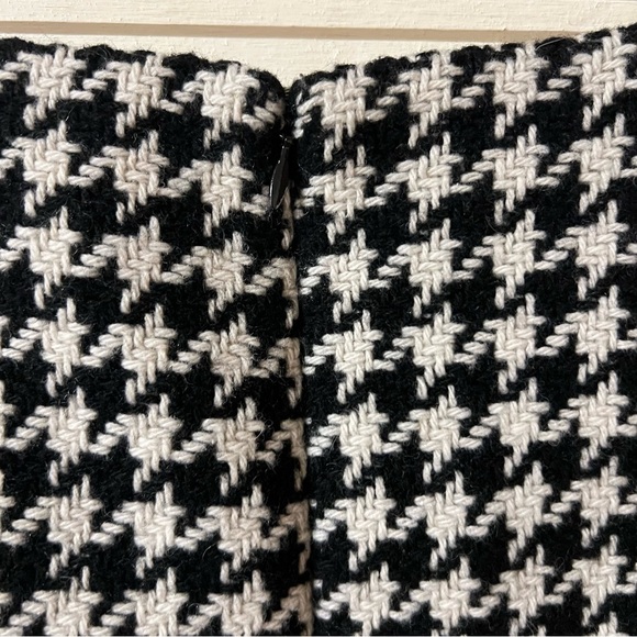 Vintage Gap Houndstooth Mini Skirt Black White Wool Blend Lined 8 Legally Blonde - Picture 3 of 9